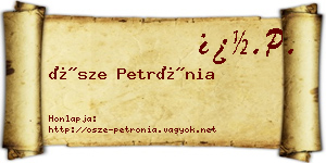 Ősze Petrónia névjegykártya